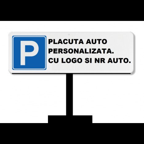 Placuta mobila si fixa cu suport si picior pentru loc de parcare